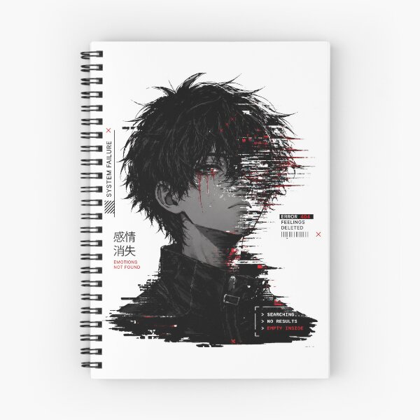 Item preview, Emotional Glitch Art T-Shirt – Dark Aesthetic Mental Health Streetwear Design designed and sold by Mav ina.