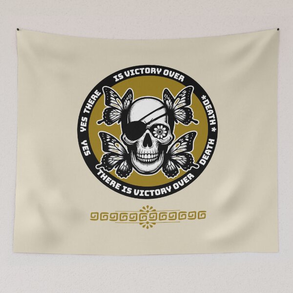 Item preview, skull with butterflies designed and sold by wildforcedesign.