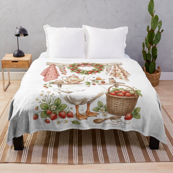 Item preview, Strawberry Duck Cottagecore Farmhouse Garden designed and sold by SofenArt.