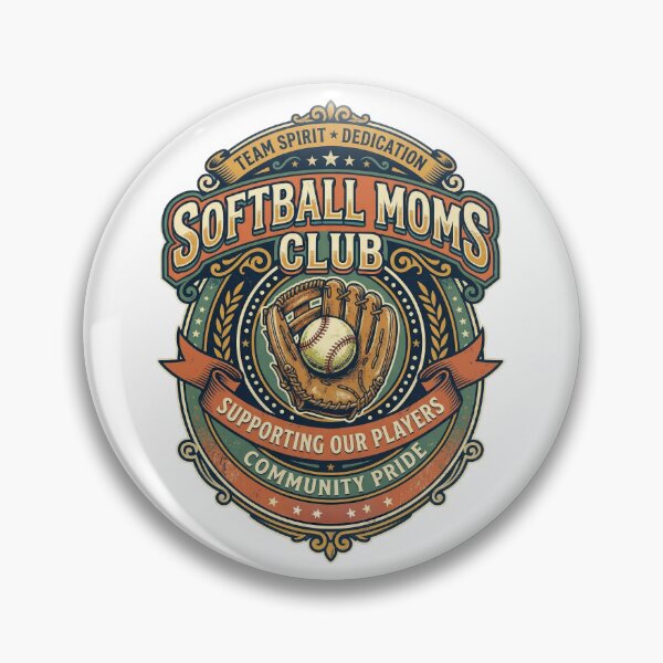 Item preview, Softball Mom Vintage Design – Moms Club Shirt designed and sold by PlumArtDesign.