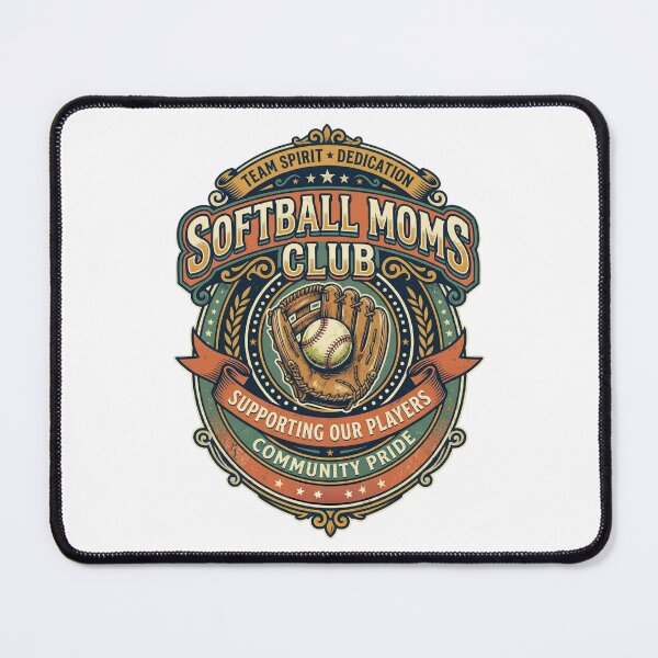 Item preview, Softball Mom Vintage Design – Moms Club Shirt designed and sold by PlumArtDesign.