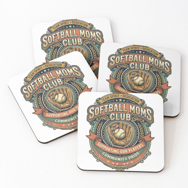 Item preview, Softball Mom Vintage Design – Moms Club Shirt designed and sold by PlumArtDesign.