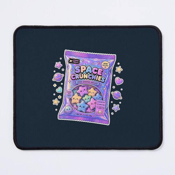 Item preview, Holographic Space Crunchies Sticker – Cute Kawaii Star Snacks Retro Aesthetic Design designed and sold by Digital_products_0111.