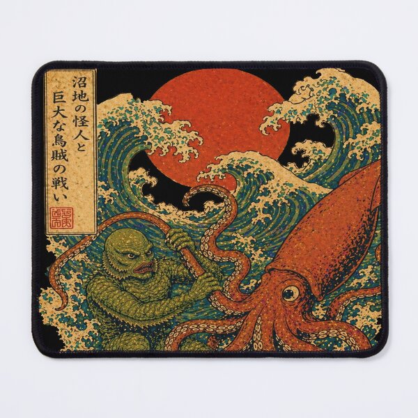 Item preview, Creature VS Squid Japanese Style Art designed and sold by judgehydrogen.