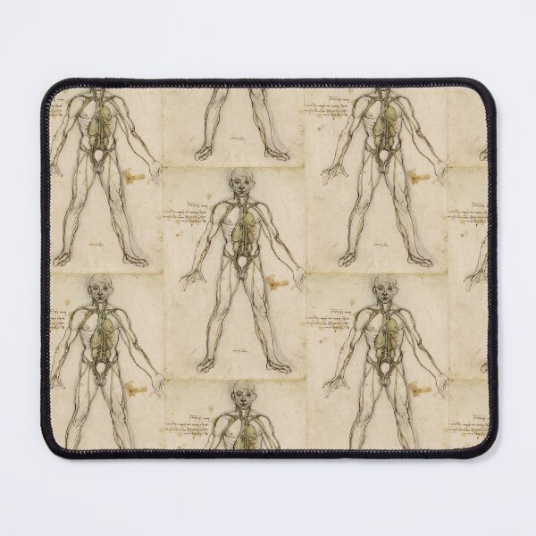 Item preview, The Major Organs and Vessels by Leonardo da Vinci Anatomical Study Print designed and sold by artofuniverse.