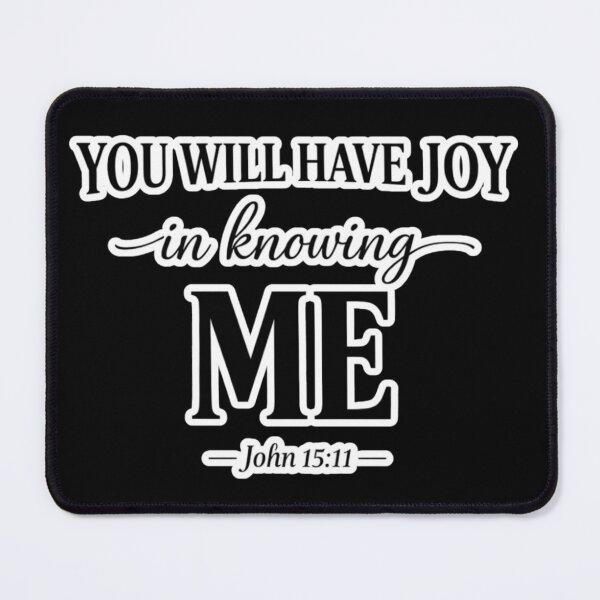 Item preview, You Will Have Joy Christian Shirt – John 15:11 Faith Quote Minimalist Scripture Tee designed and sold by ArtsBorn2Create.