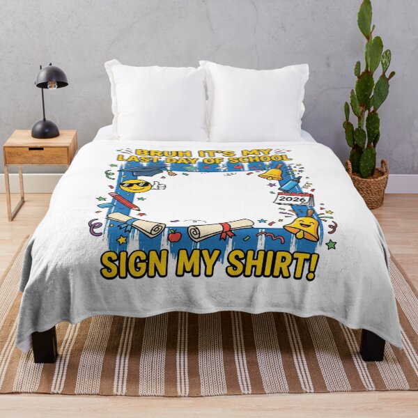 Item preview, Bruh It's My Last Day Of School Sign My Shirt! Student Graduation Senior Keepsake Class Of 2026 designed and sold by SofenArt.