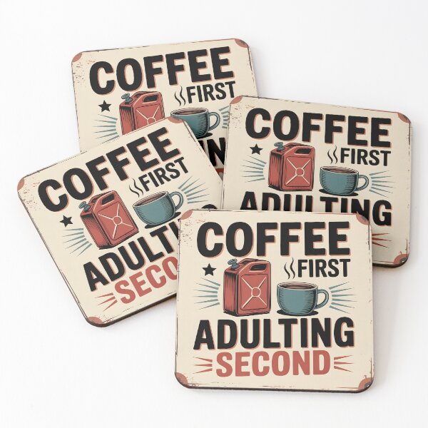 Item preview, Coffee First Adulting Second – Funny Coffee Lover Gift Shirt designed and sold by T-ShirtArtTom.