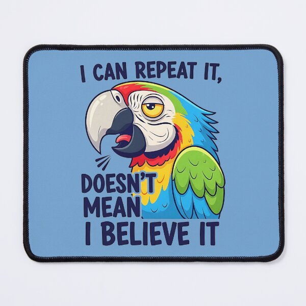 Item preview, Sarcastic Skeptical Parrot designed and sold by UrbanPrts.
