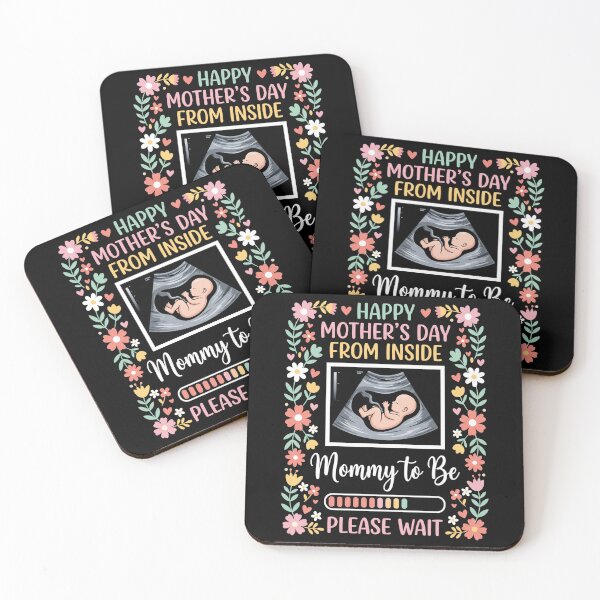 Item preview, Happy Mother's Day From Inside Mommy To Be Please Wait Expecting Mother Pregnancy Announcement designed and sold by SofenArt.
