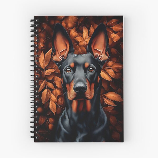 Item preview, Doberman Portrait with Autumn Leaves designed and sold by PetsArt.