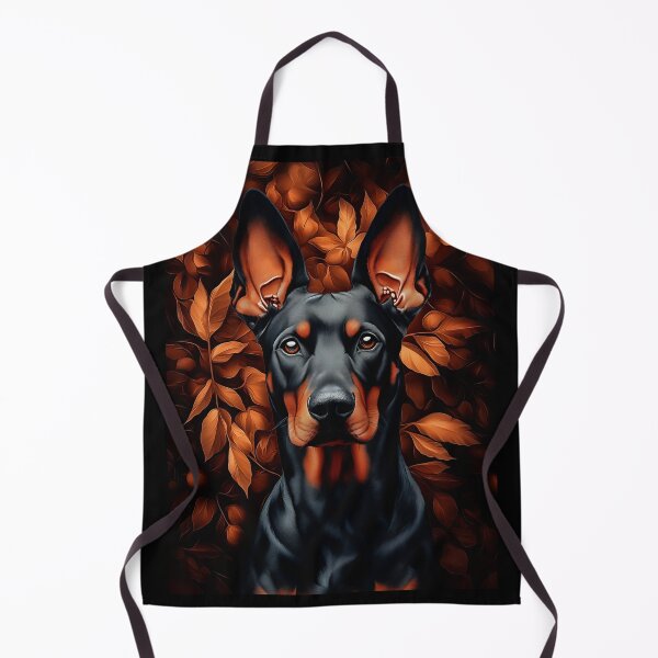 Item preview, Doberman Portrait with Autumn Leaves designed and sold by PetsArt.