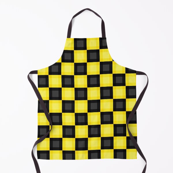 Item preview, Dark charcoal & dodie yellow checkered designed and sold by Mint + Midnight.
