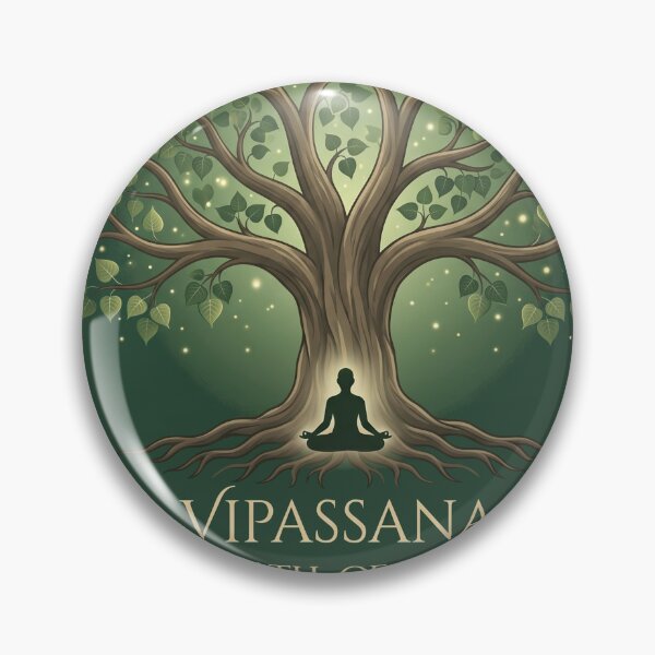Item preview, Vipassana – The Path of Insight | Meditating Figure Under Bodhi Tree Zen Design designed and sold by ArtsyExplorer.
