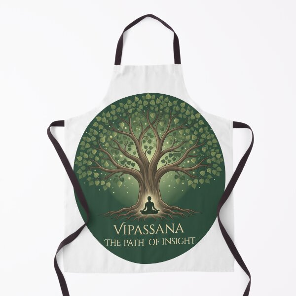 Item preview, Vipassana – The Path of Insight | Meditating Figure Under Bodhi Tree Zen Design designed and sold by ArtsyExplorer.