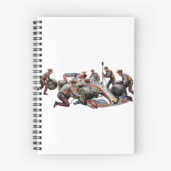 Item preview, Pit Crew Painting – Dynamic Action Scene designed and sold by ticzla95.