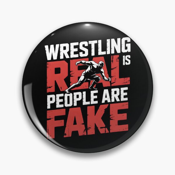 Item preview, Wrestling Is Real People Are Fake | Funny Wrestling Fan Shirt designed and sold by Milosstudio.