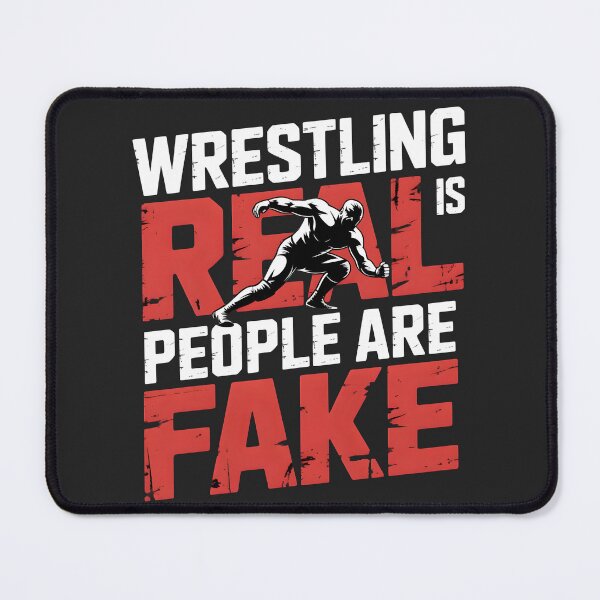 Item preview, Wrestling Is Real People Are Fake | Funny Wrestling Fan Shirt designed and sold by Milosstudio.