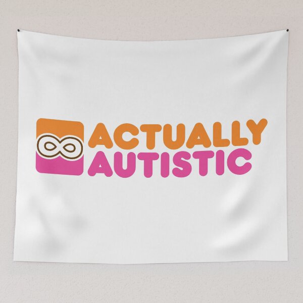 Item preview, ndvh Actually Autistic (some kind of donut) designed and sold by Nik’s T-Shirts.