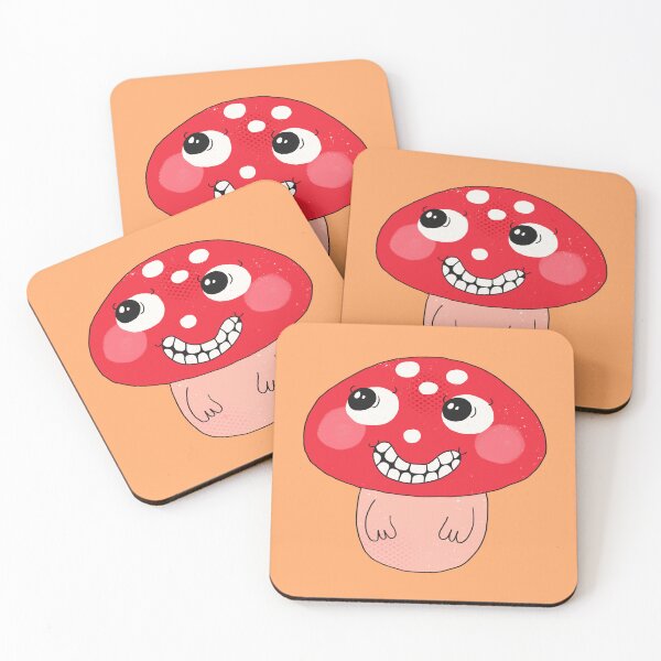 Item preview, Naughty Spotty the Funny Toadstool (Apricot) designed and sold by yellowflowerhut.