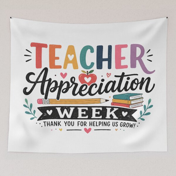 Item preview, TEACHER APPRECIATION WEEK THANKS YOU FOR HELPING US GROW designed and sold by jessicaivery.