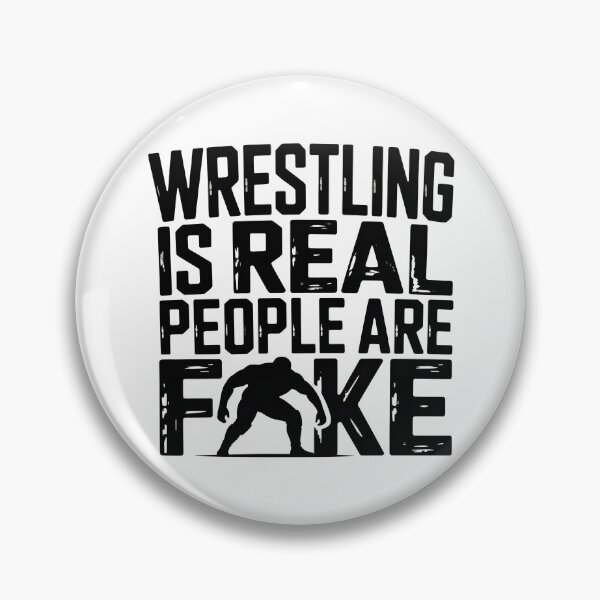 Item preview, Wrestling Is Real People Are Fake | Funny Wrestling Fan Shirt designed and sold by Milosstudio.