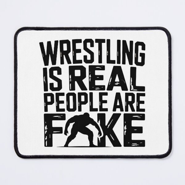 Item preview, Wrestling Is Real People Are Fake | Funny Wrestling Fan Shirt designed and sold by Milosstudio.