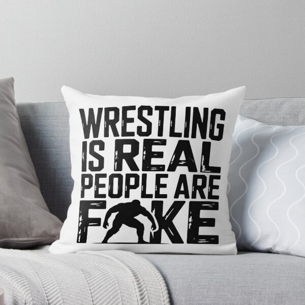 Item preview, Wrestling Is Real People Are Fake | Funny Wrestling Fan Shirt designed and sold by Milosstudio.