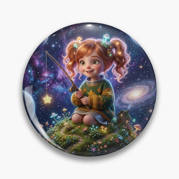 Item preview, ​Star Fisher in Space (Space Cottagecore). designed and sold by JoyNest = "The nest of joy".