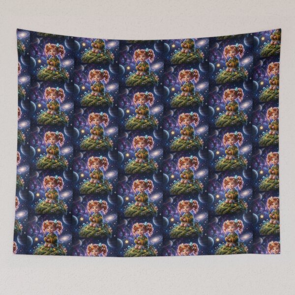 Item preview, ​Star Fisher in Space (Space Cottagecore). designed and sold by JoyNest = "The nest of joy".