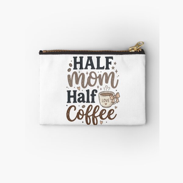 Item preview, Half Mom Half Coffee Funny Design designed and sold by PlumArtDesign.