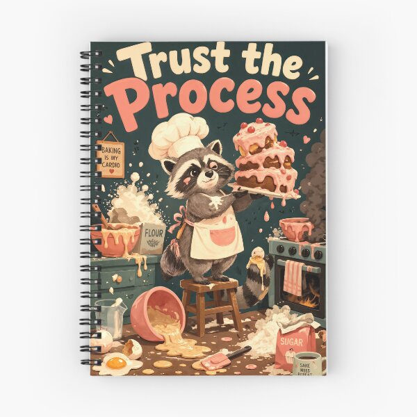 Item preview, Wall Art - Postcard - Trust the Process Raccoon designed and sold by ForeverPrintsOK.