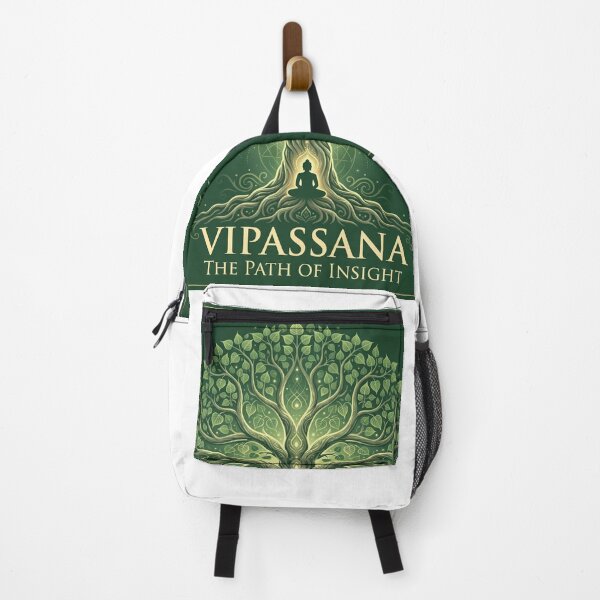Item preview, Vipassana – The Path of Insight | Meditating Figure Under Bodhi Tree Design designed and sold by ArtsyExplorer.