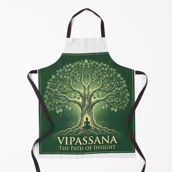 Item preview,  Vipassana – The Path of Insight | Meditating Figure Under Bodhi Tree Design designed and sold by ArtsyExplorer.