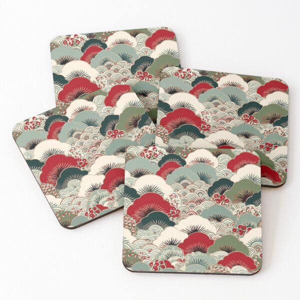 Item preview, Japanese Waves Clouds Pattern Aesthetic designed and sold by NicolasGlowArt.