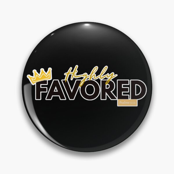 Item preview, Highly Favored Christian Shirt – Psalm 5:12 Faith Tee with Crown Minimalist Design designed and sold by ArtsBorn2Create.