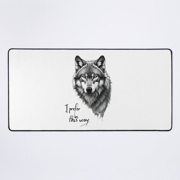 Item preview, Lone Wolf - "I Prefer in This Way" designed and sold by UrbanPrts.