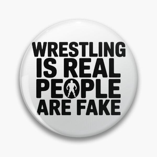 Item preview, Wrestling Is Real People Are Fake | Funny Wrestling Fan Shirt Minimalist Style designed and sold by Milosstudio.