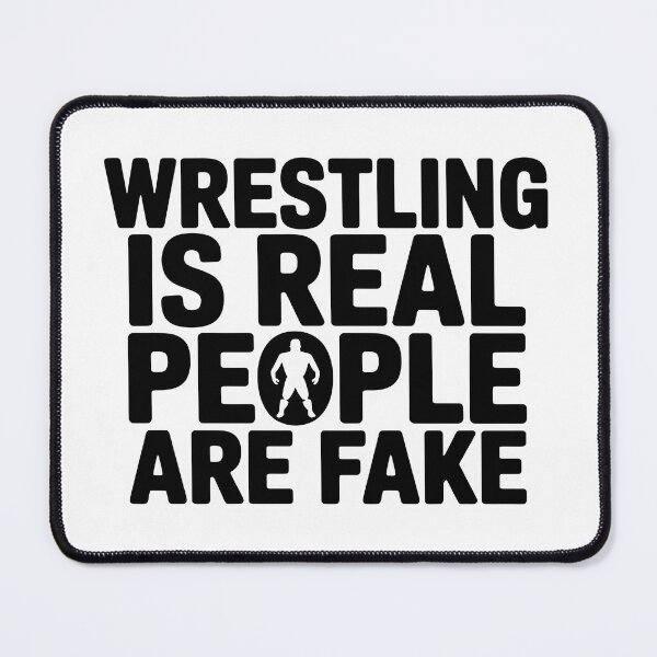 Item preview, Wrestling Is Real People Are Fake | Funny Wrestling Fan Shirt Minimalist Style designed and sold by Milosstudio.