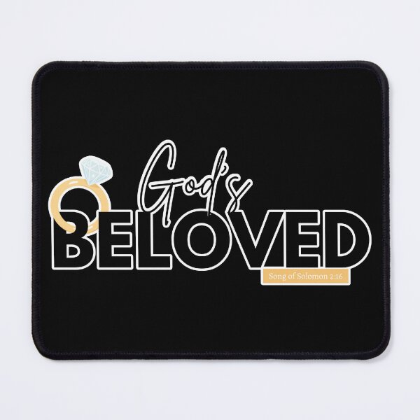 Item preview, God’s Beloved Christian Shirt – Song of Solomon 2:16 Minimalist Faith Love Tee designed and sold by ArtsBorn2Create.