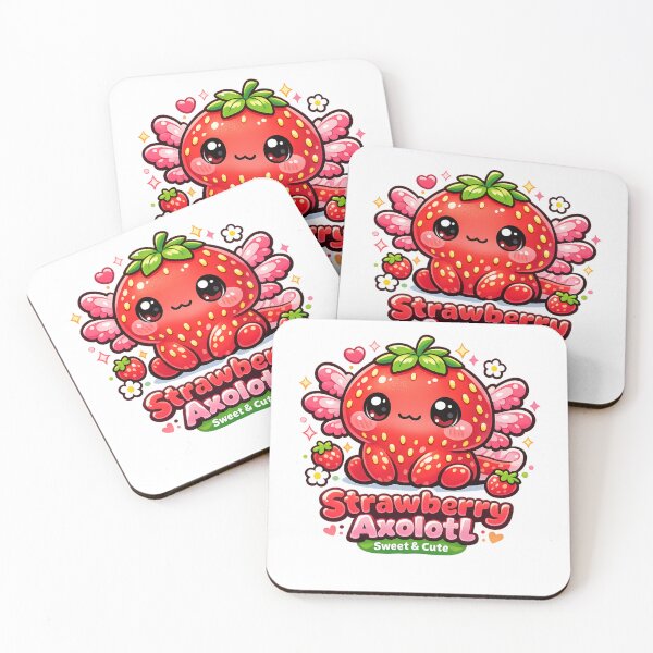Item preview, Strawberry Axolotl Kawaii T-Shirt – Cute Sweet Animal Aesthetic Design for Kawaii Lovers, Kids & Gift Buyers designed and sold by GemBob Creations.