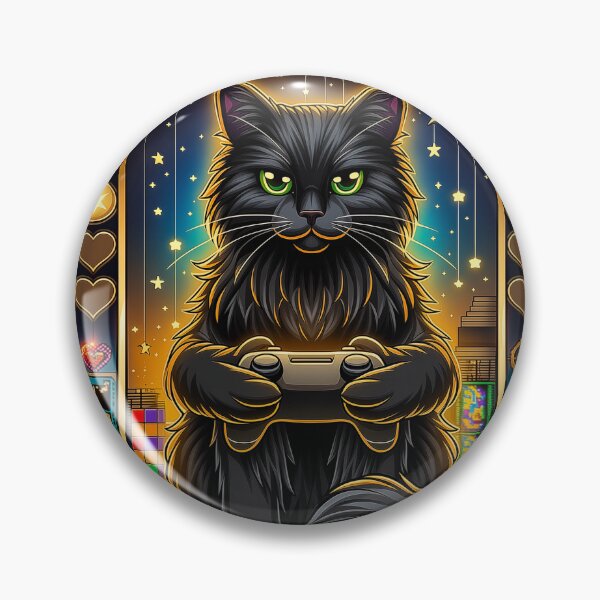 Item preview, The Gamer Black Cat Tarot Card designed and sold by PetsArt.