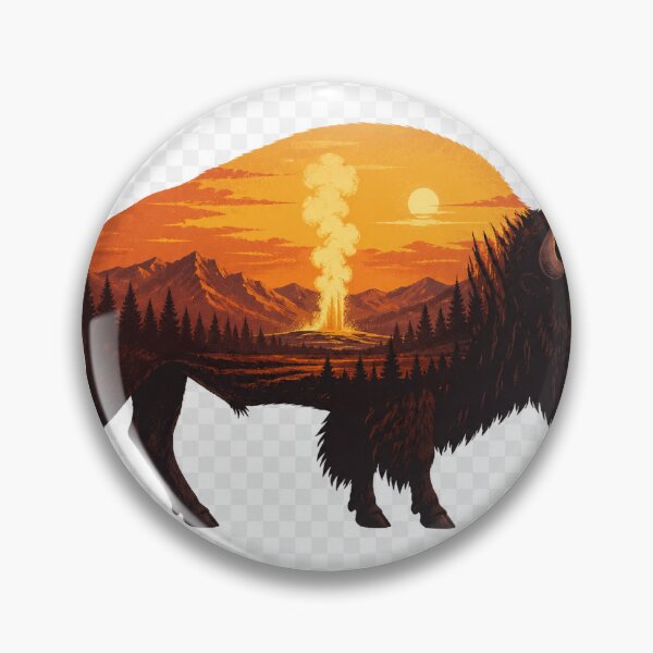 Item preview, Yellowstone Bison Sunset Shirt designed and sold by Redrockthreads.