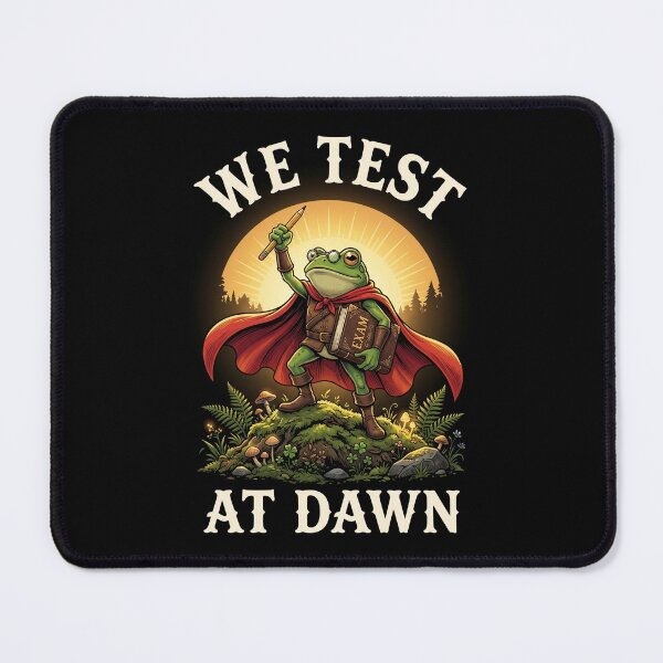 Item preview, We Test At Dawn Student Exam Academic Humor designed and sold by FormalDehyena.