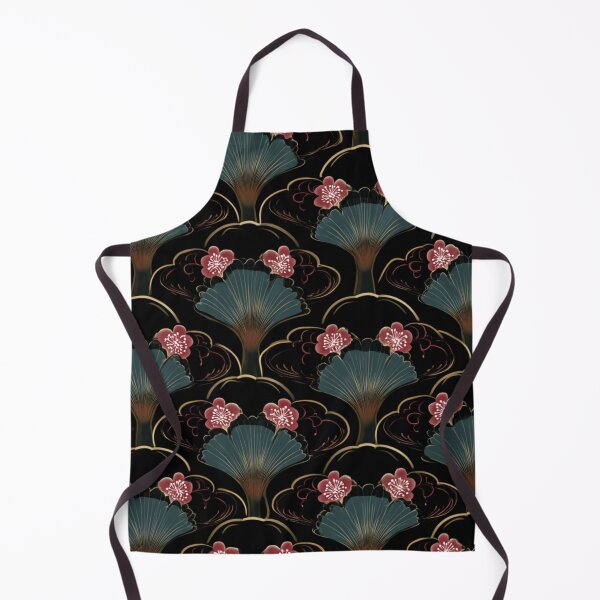 Item preview, Japanese Fan Cherry Blossom Art Deco Pattern designed and sold by NicolasGlowArt.