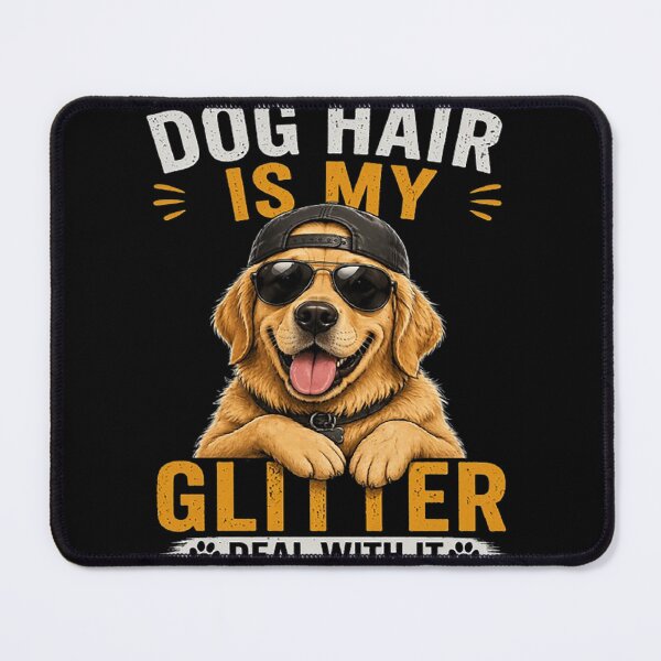 Item preview, Dog Hair Is My Glitter Shirt, Funny Golden Retriever T-Shirt, Dog Lover Gift, Cute Dog Meme Tee, Funny Pet Shirt, Golden Retriever Graphic Tee designed and sold by MangadiDesigns.