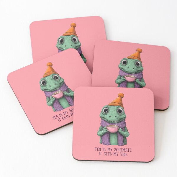 Item preview, Tea is My Soulmate Cute Dinosaur Cozy Vibes designed and sold by PixelQ.