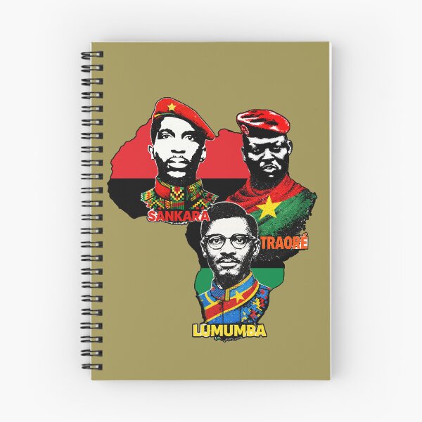 Item preview, Ibrahim Traore Thomas Sankara Patrice Lumumba - Pan African leaders map designed and sold by Youngkev-arts.