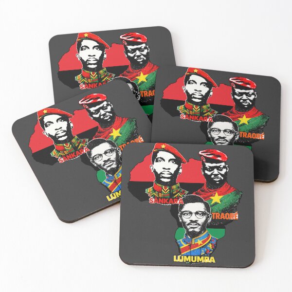 Item preview, Ibrahim Traore Thomas Sankara Patrice Lumumba - Pan African leaders map designed and sold by Youngkev-arts.