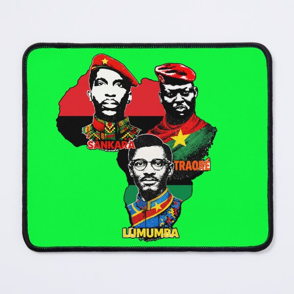 Item preview, Ibrahim Traore Thomas Sankara Patrice Lumumba - Pan African leaders map designed and sold by Youngkev-arts.
